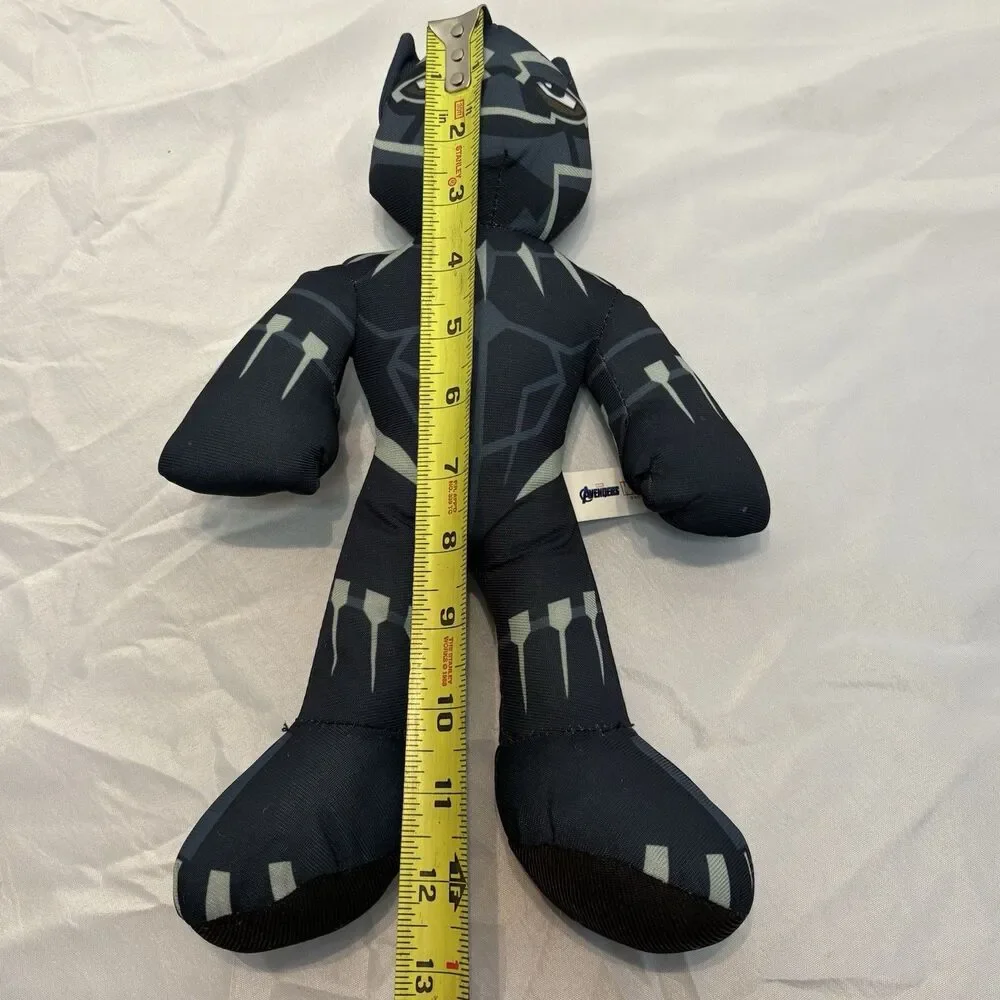 Marvel Plush Black Panther Stuffed Animal Black Gray 12” 2018